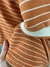 Imagem do Blusa camisa polo manga curta com listras laranja tamanho M Pierre Cardin