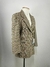 Blazer alongado xadrez lã vintage cgc tamanho M Anne Claude - Dona Ana Sebastiana