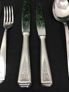Faqueiro em aço inox. Vintage puro. - Brechó do Theobaldo
