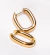 Brinco Carina de aço Inoxidável banhado a Ouro 18K