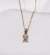 Colar Dalim claro de aço inoxidável banhado a ouro 18K