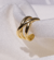 Anel Aquila de Prata 925 banhado a Ouro 18K - Gia Allure