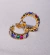 Brinco Salm de Prata 925 banhado a Ouro 18K