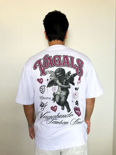 CAMISETA OVERSIZED VAGALS “VAGABUNDO TBM AMA” - BRANCA