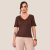 Blusa Manga Curta Malha Canelada - comprar online
