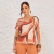 Blusa Malha Fluida Estampada Botões Manga - EL HABITO CASUAL