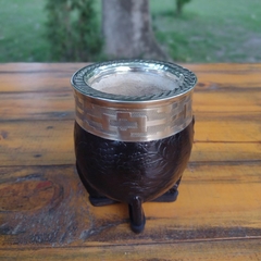 MATE IMPERIAL VIROLA DE ALPACA CINCELADA
