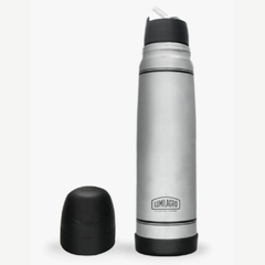 TERMO DE ACERO LUMINOX GRIS 1 LT