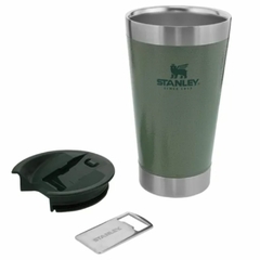 VASO STANLEY C/ DESTAPADOR BEER PINT VERDE 473 ML en internet