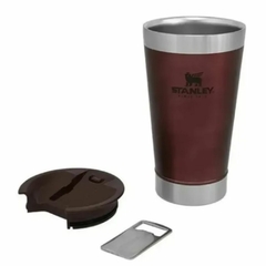 VASO STANLEY C/ DESTAPADOR BEER PINT BORDO 473 ML - comprar online