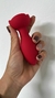 Plug Anal Vibratório gira 360 com Formato de Rosa e Controle via app na internet