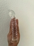 Penis Dildo plug de Vidro com Textura de Linhas Transparente na internet