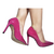 Scarpin Verniz Colorblock Sola Natural 11cm - Amarelo, Pink e Lilas