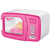Brinquedo Micro-ondas Giratório Com Luz Microondas Rosa Premium Original