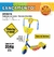 Patinete 03 Rodas Grandes Musical e Luz Com cestinha Floresta - comprar online