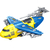 Avião Militar Resgate Policia 35cm Porta Com Carrinhos Original Brinquedo - comprar online