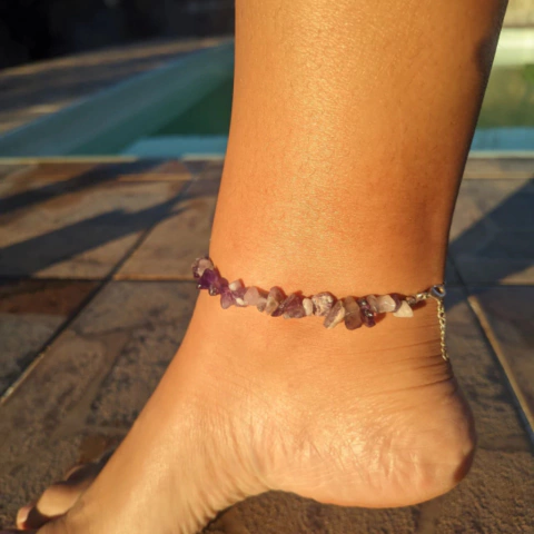 Tornozeleria cascalho de pedras naturais - comprar online