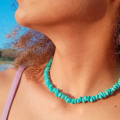 Choker de cascalho naturais na internet