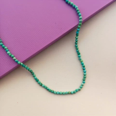 Colar de Pedras Naturais Turquesa