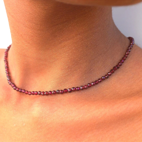 Colar de Pedras Naturais Granada