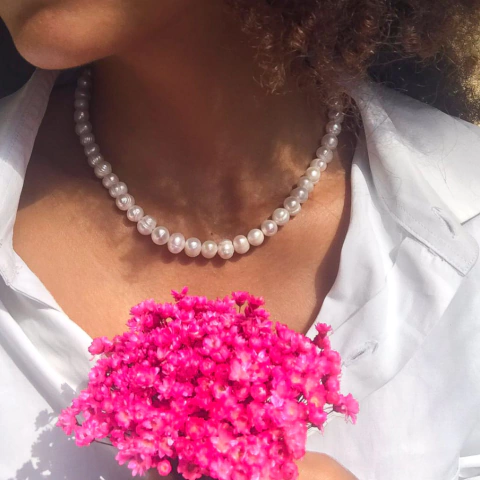 Choker pérola de água doce - comprar online