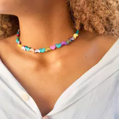 Choker de madrepérolas na internet