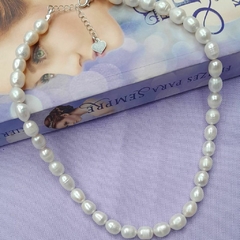 Choker pérola de água doce