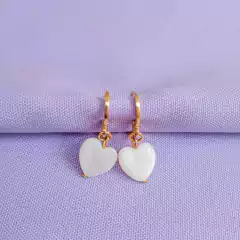 Brinco mini argola em madrepérolas na internet