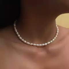 Choker pérola de água doce na internet
