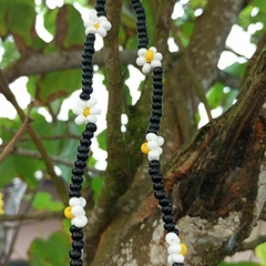 Choker margarida miçangas -  By Ju Beads Acessórios