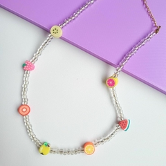 Choker de miçangas fruit