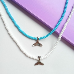 Choker de miçangas sereia