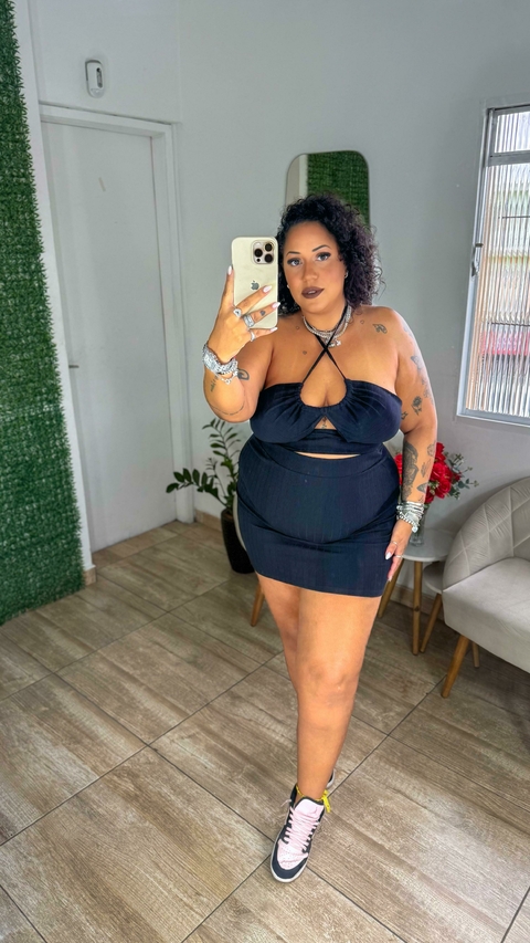 Vestido Feminino Jadi Curto Amarração