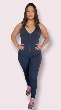 Macacão Compressão com Cinta, Bojo e Ziper Plus Size - 1268 - loja online