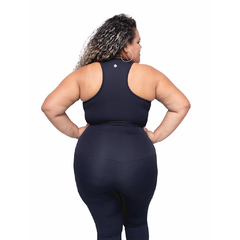 Macacão Compressão com Cinta, Bojo e Ziper Plus Size - 1268 - loja online