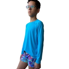 Kit Sunga Estampada + Camiseta Proteção Solar Infantil e Juvenil - 1315 - loja online