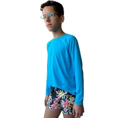 Kit Sunga Estampada + Camiseta Proteção Solar Infantil e Juvenil - 1315 - Suport Fitness - Fabricante de Roupas Esportivas. Academia, Fitness, Natação em São Paulo