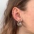 Piercing fake liso com pedra de zircônia folheado a prata - comprar online