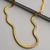 Colar de malha 6mm banhada a ouro18k