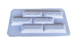 Kit 4 Moldes de PET Para Vaciado de Pared de Piedra Diseño Ladrillo Fachaleta Vaciado de Yeso, Resina, Hormigón o Cemento en internet