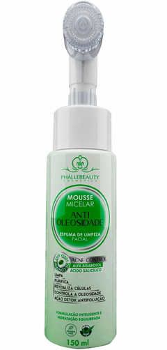 Mousse Micelar Antioleosidade Espuma De Limpeza Facial Phallebeauty 150ml PH0566