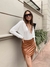 FALDA LEXY ECOCUERO | CAMEL - comprar online