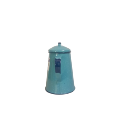 CINSA JARRA CAFETERA DE PELTRE AZUL. - comprar en línea