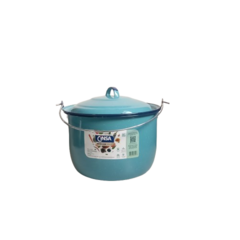 CINSA OLLA CONVEXA 24 CM DE PELTRE AZUL