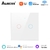 Interruptor de Luz Inteligente Interruptor EUA UE WiFi + RF433 de Toque Tuya Smart Life App Controle Remoto Funciona Com Alexa Google Home Yandex Alice