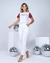 T-SHIRT ILUMINADA (MANGA PAETE BORDO) BRANCO