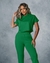 CONJUNTO CALÇA E CROPPED C/CAPUZ - VERDE BANDEIRA - comprar online