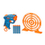 Pistola de Dardos Nerf Duo Targeting Set DM