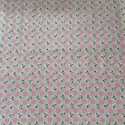 TRICOLINE ROSA COM FLORES