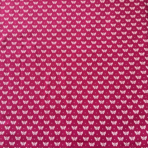 TRICOLINE ROSA COM BORBOLETAS